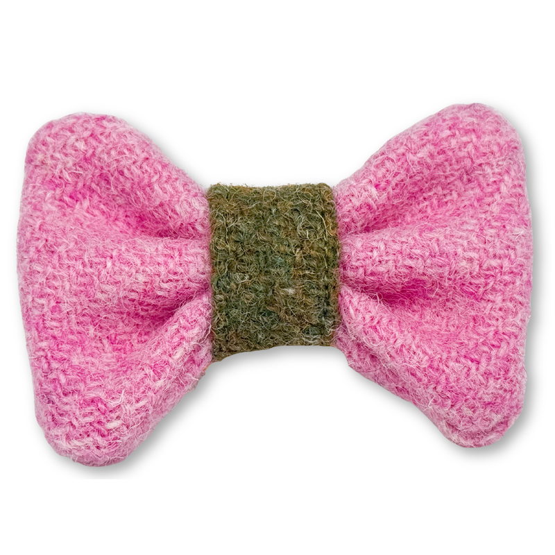 Wechselfliege Hermine im Hofcafé aus Harris Tweed® für Dackel-Halsbänder, handgenäht in Hamburg