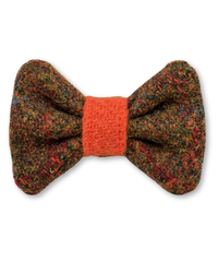 Grüne Wechsel-Fliege aus Harris Tweed – Rosi in Autumn Ember